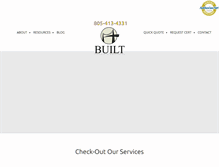 Tablet Screenshot of builtinsurance.com